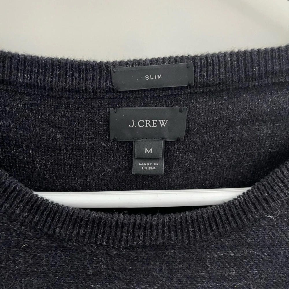J. CREW crew sweater cotton black size M
